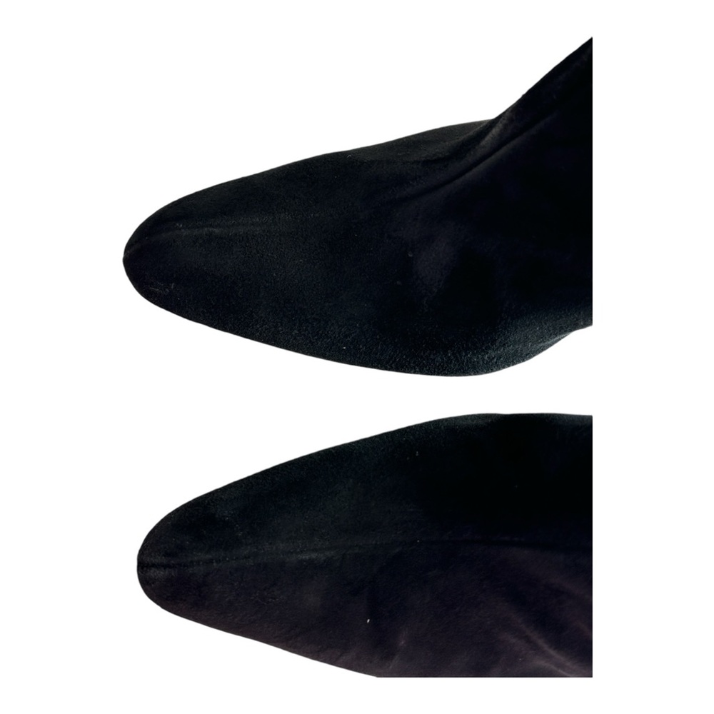 Bally Women's Suede Heeled Ankle Boots Black Size 9.5 - Picture 8 of 11